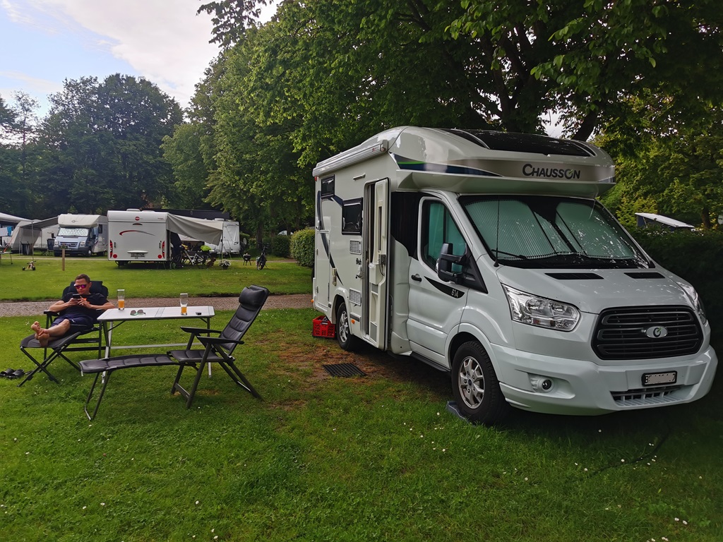 Stellplatz auf dem TCS Camping Bern