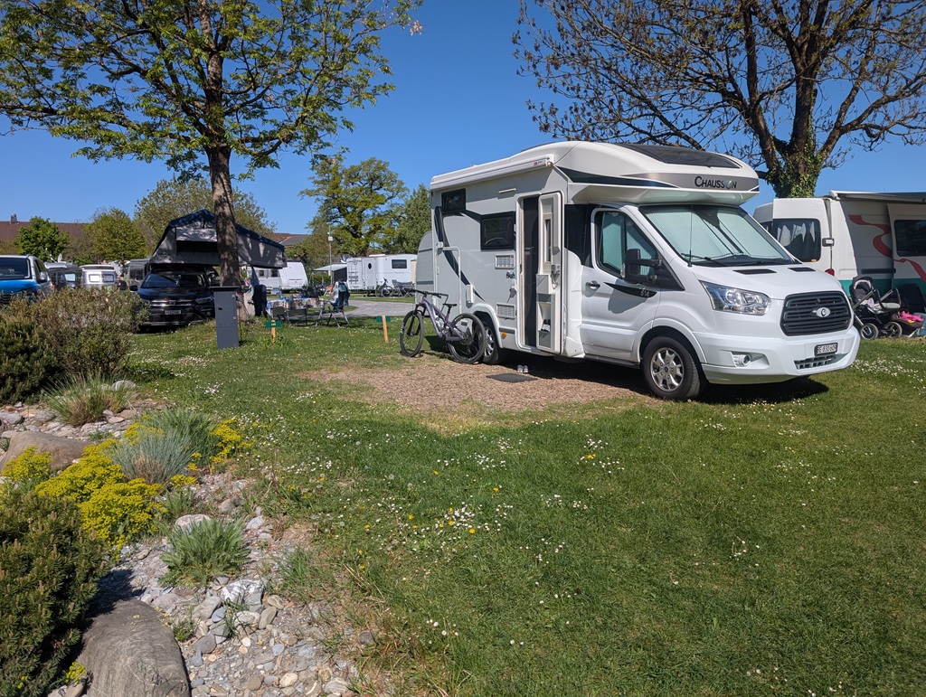 Stellplatz auf dem TCS Camping Gwatt Thunersee