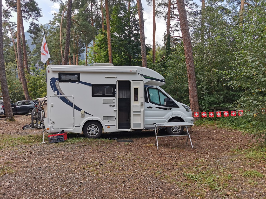 Stellplatz auf dem TCS Camping Thusis Viamala