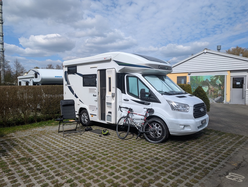 Stellplatz auf dem Camping am Schützenweiher Winterthur