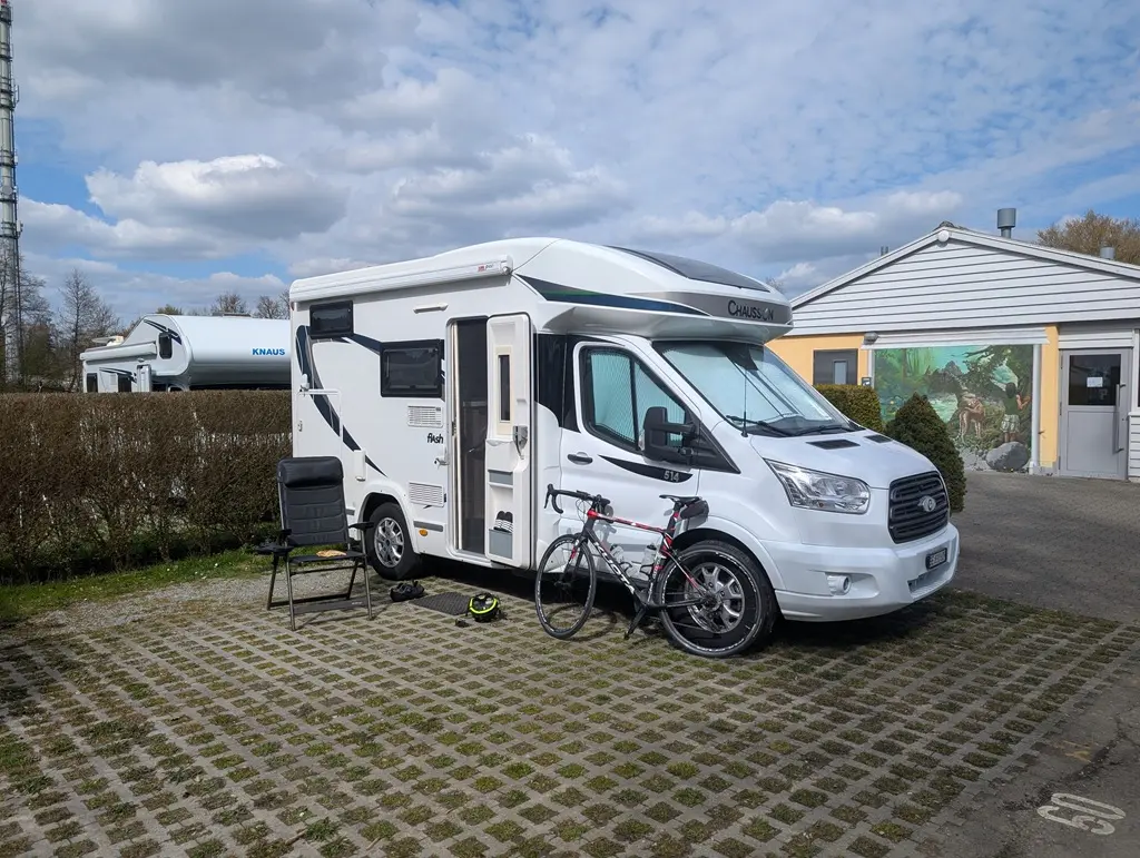 Stellplatz auf dem Camping am Schützenweiher Winterthur