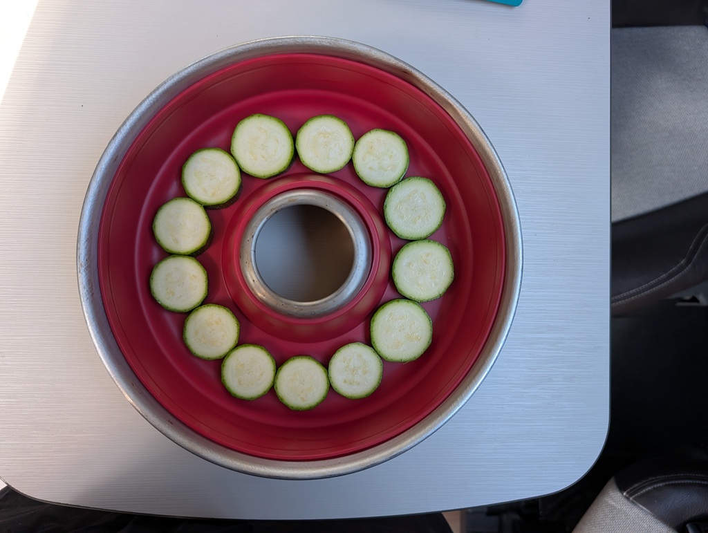 Zucchini Auflauf im Omnia Backofen