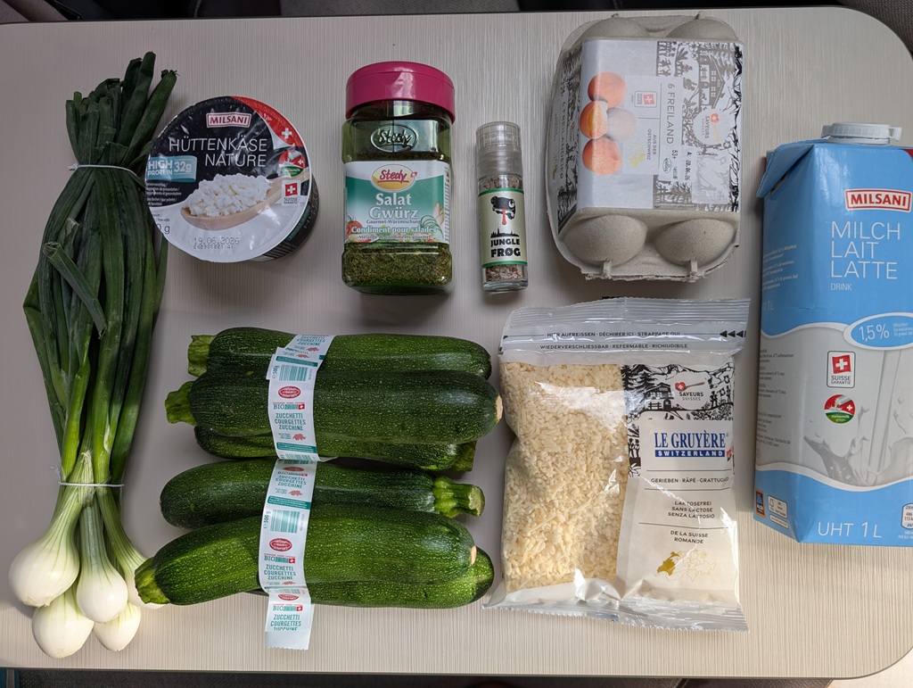 Zucchini Auflauf im Omnia Backofen