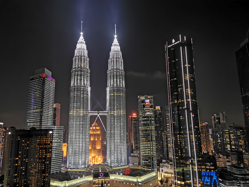 Petronas Twin Towers von der Traders Bar